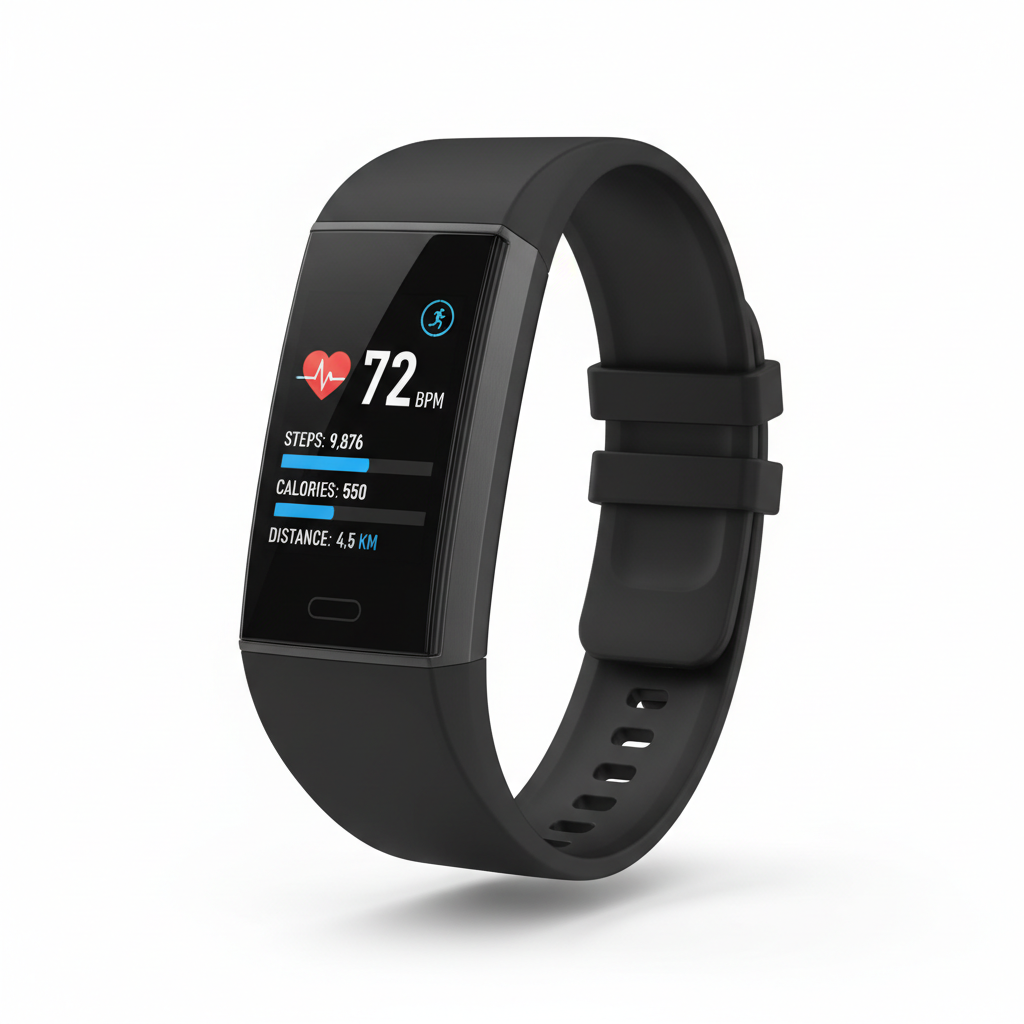 Smart Fitness Tracker Watch - Heart Rate & Sleep Monitor